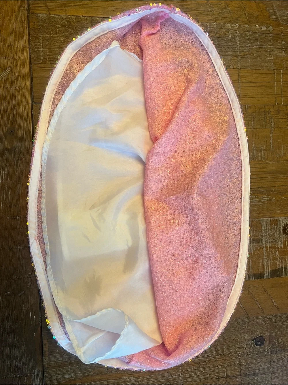 Girls Pink Sequin Party Skirt with Elastic Waistband